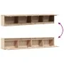 Armario de pared 2 uds madera maciza de pino 100x30x35cm by , Shelves and shelves - Ref: Foro24-813466, Price: 142,79 €, Disc...