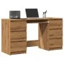 Escritorio madera de ingeniería roble artisan 140x50x77 cm by , Desks - Ref: Foro24-855961, Price: 198,44 €, Discount: %
