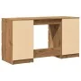 Escritorio madera de ingeniería roble artisan 140x50x77 cm by , Desks - Ref: Foro24-855961, Price: 198,44 €, Discount: %