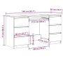 Escritorio madera de ingeniería roble artisan 140x50x77 cm by , Desks - Ref: Foro24-855961, Price: 198,44 €, Discount: %