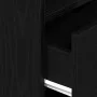 Mesilla de noche con cajón negro 25x31x66 cm de , Mesitas de noche - Ref: Foro24-858616, Precio: 69,99 €, Descuento: %