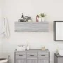Armario de pared baño madera ingeniería gris sonoma 100x25x30cm de , Tocadores de baño - Ref: Foro24-860099, Precio: 57,92 €,...