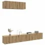 Muebles TV de pared 3 uds roble artisan 100x30x30 cm by , TV Furniture - Ref: Foro24-3329008, Price: 194,64 €, Discount: %