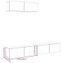 Muebles TV de pared 3 uds roble artisan 100x30x30 cm by , TV Furniture - Ref: Foro24-3329008, Price: 194,64 €, Discount: %