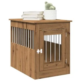 Jaula para perros madera ingeniería roble artesanal 55x80x68 cm by , Dog kennels - Ref: Foro24-857643, Price: 94,34 €, Discou...