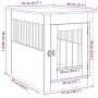 Jaula para perros madera ingeniería roble artesanal 55x80x68 cm de , Casetas para perros - Ref: Foro24-857643, Precio: 94,95 ...