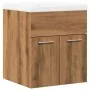 Juego de muebles baño 2 piezas madera ingeniería roble artisan de , Muebles de baño - Ref: Foro24-3328582, Precio: 125,51 €, ...