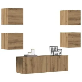 Mueble para TV de pared madera contrachapada artesanal 5 piezas von , TV-Möbel - Ref: Foro24-3329146, Preis: 140,28 €, Rabatt: %