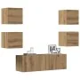 Mueble para TV de pared madera contrachapada artesanal 5 piezas von , TV-Möbel - Ref: Foro24-3329146, Preis: 140,03 €, Rabatt: %