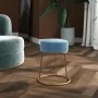 Hocker redondo azul claro terciopelo by , Folding stools and chairs - Ref: Foro24-340261, Price: 43,68 €, Discount: %