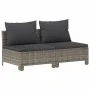 Sofá de jardín de 2 plazas con cojines ratán sintético gris by , Garden sets - Ref: Foro24-362691, Price: 167,11 €, Discount: %