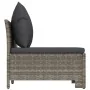 Sofá de jardín de 2 plazas con cojines ratán sintético gris by , Garden sets - Ref: Foro24-362691, Price: 167,11 €, Discount: %