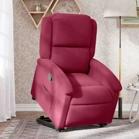Sillón reclinable elevable terciopelo rojo tinto by , Armchairs - Ref: Foro24-3204305, Price: 299,12 €, Discount: %