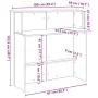 Mostrador de recepción roble artisian 100x50x103,5 cm von , Schreibtische - Ref: Foro24-859032, Preis: 107,85 €, Rabatt: %