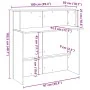Mostrador de recepción roble sonoma 100x50x103,5 cm von , Schreibtische - Ref: Foro24-859026, Preis: 112,15 €, Rabatt: %