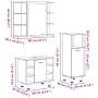 Juego de muebles baño 3 piezas madera ingeniería roble artisan de , Muebles de baño - Ref: Foro24-3328568, Precio: 189,67 €, ...