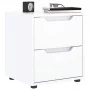 Mesilla de noche VISNES blanca 45x40x50 cm madera de ingeniería de , Mesitas de noche - Ref: Foro24-4108280, Precio: 73,91 €,...