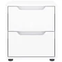 Mesilla de noche VISNES blanca 45x40x50 cm madera de ingeniería de , Mesitas de noche - Ref: Foro24-4108280, Precio: 73,91 €,...