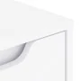 Mesilla de noche VISNES blanca 45x40x50 cm madera de ingeniería de , Mesitas de noche - Ref: Foro24-4108280, Precio: 73,91 €,...
