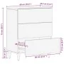 Aparador de madera maciza de mango 60x33,5x75 cm von , Schließfächer und Lagerschränke - Ref: Foro24-4018667, Preis: 137,35 €...