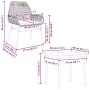 Juego comedor jardín 5 pzas cojines ratán sintético vidrio gris von , Gartensets - Ref: Foro24-3334479, Preis: 327,58 €, Raba...