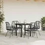 Juego de comedor jardín 5 piezas cojines ratán sintético negro de , Conjuntos de jardín - Ref: Foro24-3334549, Precio: 326,71...