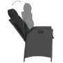 Set de muebles jardín 5 pzas con cojines ratán sintético negro by , Garden sets - Ref: Foro24-3213070, Price: 642,11 €, Disco...