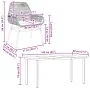 Juego comedor jardín 7 pzas cojines ratán sintético vidrio gris by , Garden sets - Ref: Foro24-3334580, Price: 543,31 €, Disc...