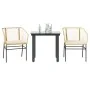 Juego de comedor jardín 3 piezas cojines ratán sintético marrón von , Gartensets - Ref: Foro24-3334604, Preis: 178,68 €, Raba...