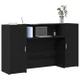 Mostrador de recepción roble negro 180x50x103,5 cm von , Schreibtische - Ref: Foro24-3324206, Preis: 295,32 €, Rabatt: %