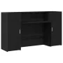 Mostrador de recepción roble negro 180x50x103,5 cm von , Schreibtische - Ref: Foro24-3324206, Preis: 295,32 €, Rabatt: %