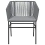 Juego comedor jardín 5 pzas cojines ratán sintético vidrio gris by , Garden sets - Ref: Foro24-3334627, Price: 397,42 €, Disc...