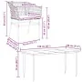 Juego de comedor jardín 5 piezas cojines ratán sintético marrón de , Conjuntos de jardín - Ref: Foro24-3334509, Precio: 311,9...