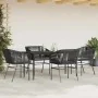 Juego de comedor jardín 5 piezas cojines ratán sintético negro von , Gartensets - Ref: Foro24-3334516, Preis: 398,44 €, Rabat...