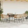Juego de comedor jardín 5 piezas cojines ratán sintético marrón by , Garden sets - Ref: Foro24-3334523, Price: 398,44 €, Disc...