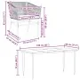 Juego de comedor jardín 5 piezas cojines ratán sintético marrón by , Garden sets - Ref: Foro24-3334523, Price: 398,44 €, Disc...