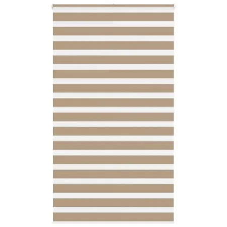 Estor cebra marrón arena tejido ancho 130,9 cm poliéster by , Blinds and blinds - Ref: Foro24-4014580, Price: 36,25 €, Discou...