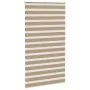 Estor cebra marrón arena tejido ancho 130,9 cm poliéster by , Blinds and blinds - Ref: Foro24-4014580, Price: 36,25 €, Discou...