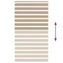 Estor cebra marrón arena tejido ancho 130,9 cm poliéster by , Blinds and blinds - Ref: Foro24-4014580, Price: 36,25 €, Discou...