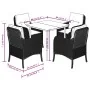 Set comedor de jardín 5 pzas cojines ratán sintético gris claro de , Conjuntos de jardín - Ref: Foro24-3211991, Precio: 525,1...