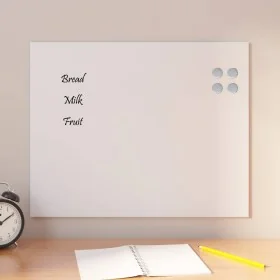 Pizarra magnética de pared vidrio templado blanco 50x40 cm by , White boards - Ref: Foro24-4008631, Price: 24,41 €, Discount: %
