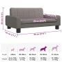 Cama para perros de tela gris taupé 70x45x30 cm de , Camas para perros - Ref: Foro24-171861, Precio: 76,46 €, Descuento: %