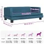 Cama para perros de terciopelo azul 80x45x30 cm by , Beds for dogs - Ref: Foro24-171894, Price: 66,83 €, Discount: %