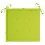 Sillas de jardín 6 uds madera maciza teca cojines verde brillo von , Gartenstühle - Ref: Foro24-3073042, Preis: 863,48 €, Rab...
