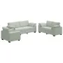Juego de sofás con cojines 3 piezas terciopelo gris claro by , Sofas - Ref: Foro24-3324667, Price: 646,73 €, Discount: %
