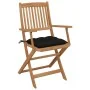 Sillas de jardín plegables 4 uds y cojines madera maciza acacia von , Gartenstühle - Ref: Foro24-3064639, Preis: 204,50 €, Ra...