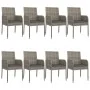 Set comedor jardín 9 pzas y cojines ratán sintético negro gris by , Garden sets - Ref: Foro24-3185152, Price: 559,78 €, Disco...