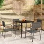 Juego de comedor de jardín 5 piezas gris by , Garden sets - Ref: Foro24-3099596, Price: 195,28 €, Discount: %