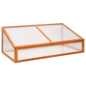 Invernadero madera de abeto naranja 110x58,5x39 cm by , Greenhouses - Ref: Foro24-362646, Price: 94,33 €, Discount: %