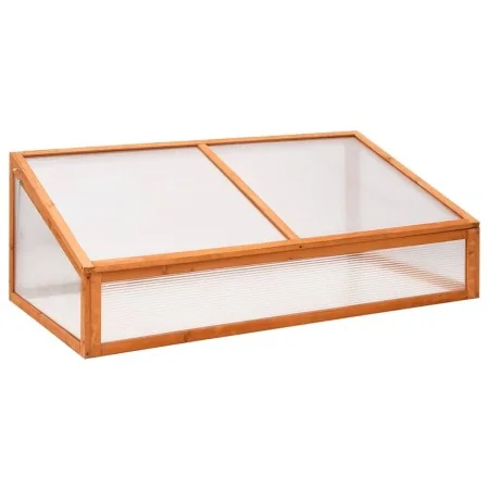 Invernadero madera de abeto naranja 110x58,5x39 cm de , Invernaderos - Ref: Foro24-362646, Precio: 94,33 €, Descuento: %